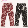 Unique Fashion Style Girl Warmer Cute Print Star Velour Winter Pants